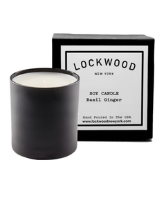 Lockwood NY | Basil Ginger Soy Candle