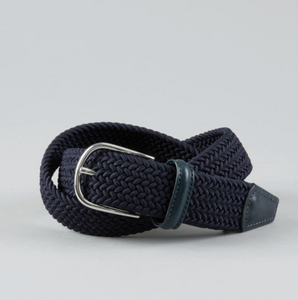 Andersons | Navy Woven Textile Belt