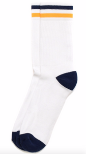 American Trench | Kennedy Lux Athletic X-Mas Sock | Navy/ Gold Stripe