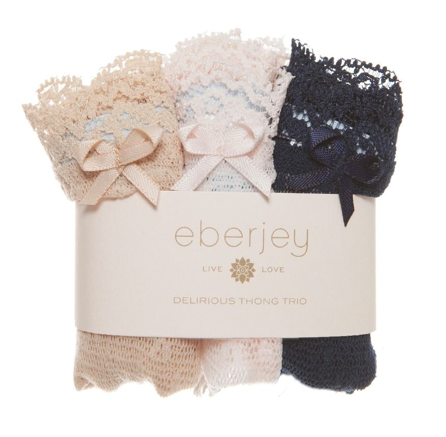 Eberjey | Delirious Classic Lace Low Rise Boythong 3 Pack