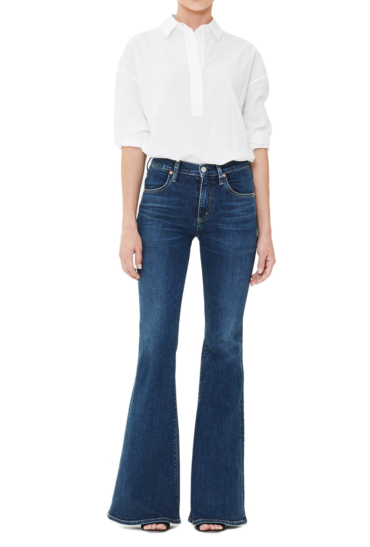 Citizens of Humanity | Chloe Mid Rise Super Flare Jeans – CARBON Citizens of Humanity | Chloe Mid Rise Super Flare Jeans – CARBON